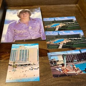 Vintage Las Vegas, Wayne Newton and Hollywood Miami Beach postcards